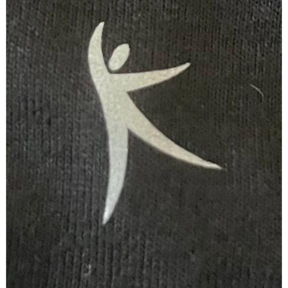 DANSKIN NOW LOOSE SHORT SLV V-NECK T-SHIRT, WOMENS, 4X(26W-28W), BLACK - Picture 11 of 11